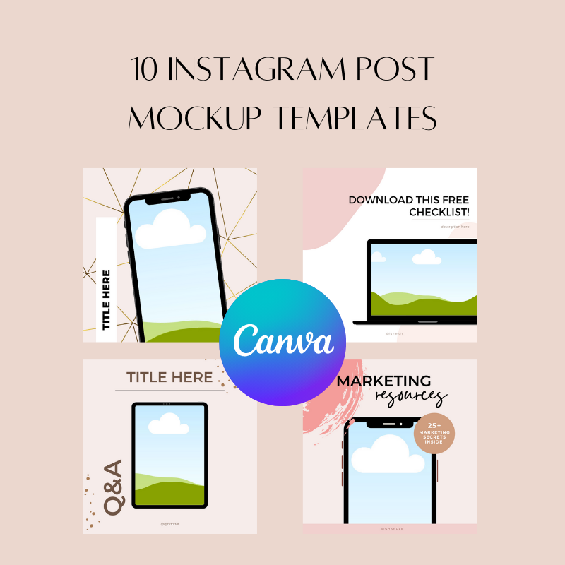 10 Instagram Post Mockup Templates • Social Savvi Co